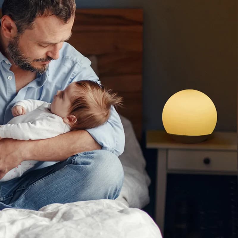 Аккумуляторный LED-ночник в виде шара для декора спальни