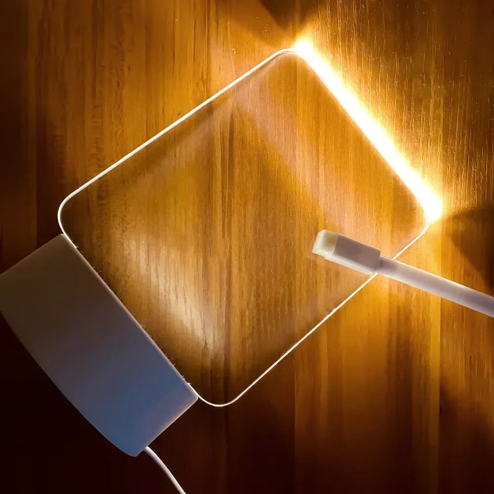 USB LED доска для сообщений с ручкой для рабочего стола